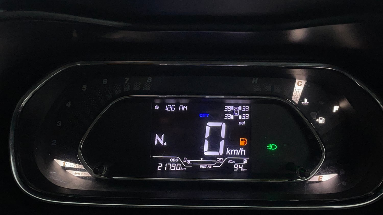 Used 2022 Tata Nexon XZA Plus (O) Petrol Automatic interior CLUSTERMETER VIEW