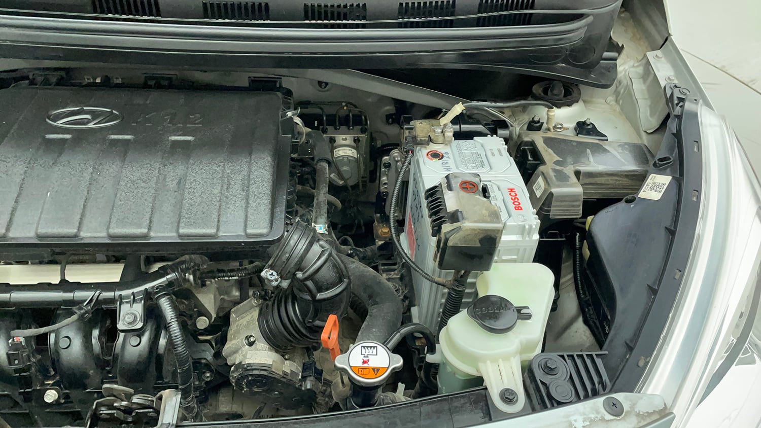 Used 2019 Hyundai Grand i10 Sportz AT 1.2 Kappa VTVT Petrol Automatic engine ENGINE LEFT SIDE VIEW