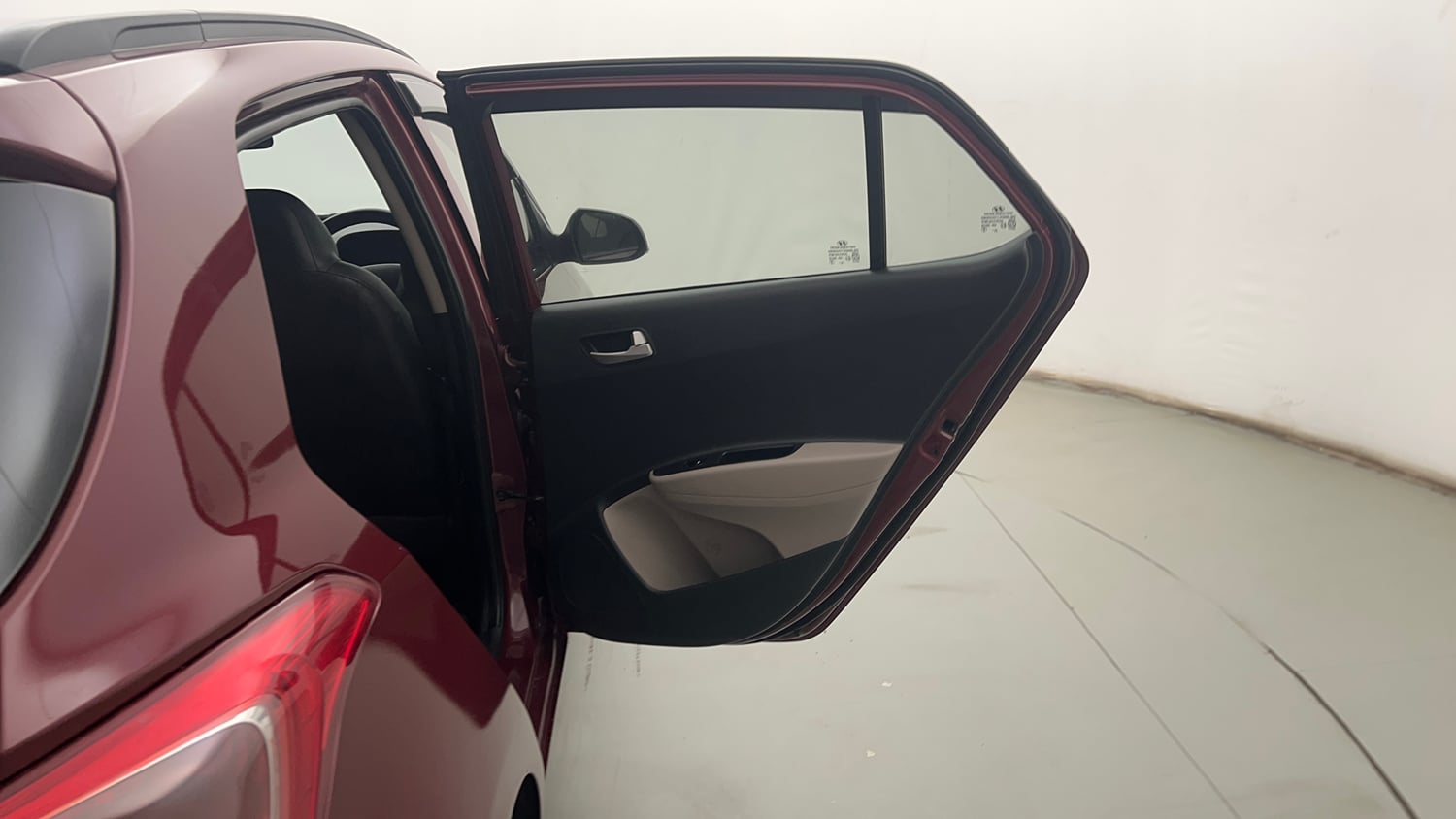 Used 2014 Hyundai Grand i10 Sportz 1.2 Kappa VTVT Petrol Manual interior RIGHT REAR DOOR OPEN VIEW