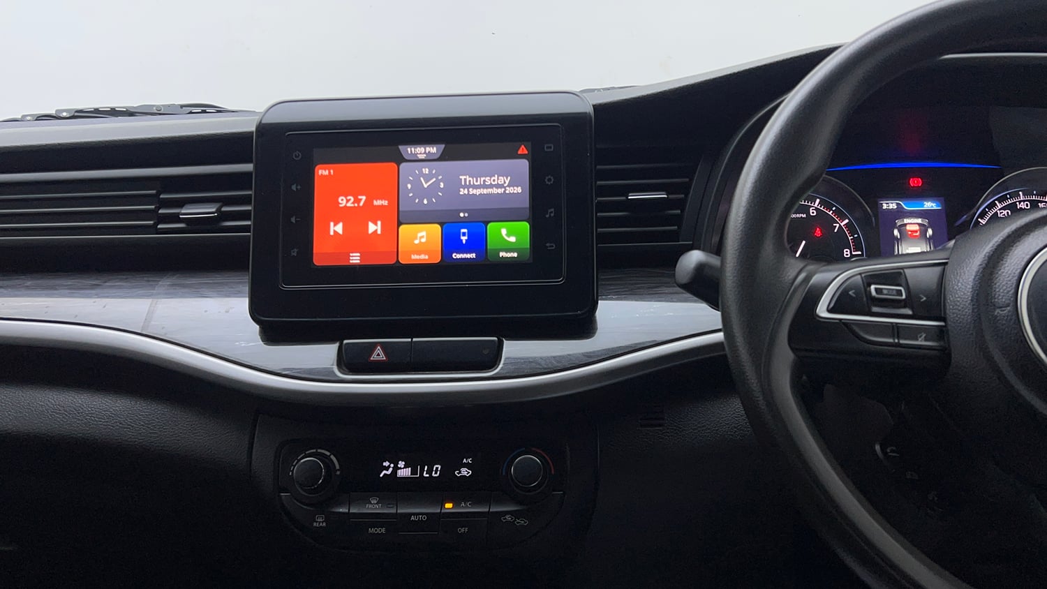 Used 2023 Maruti Suzuki XL6 Zeta AT Petrol Petrol Automatic interior MUSIC SYSTEM & AC CONTROL VIEW