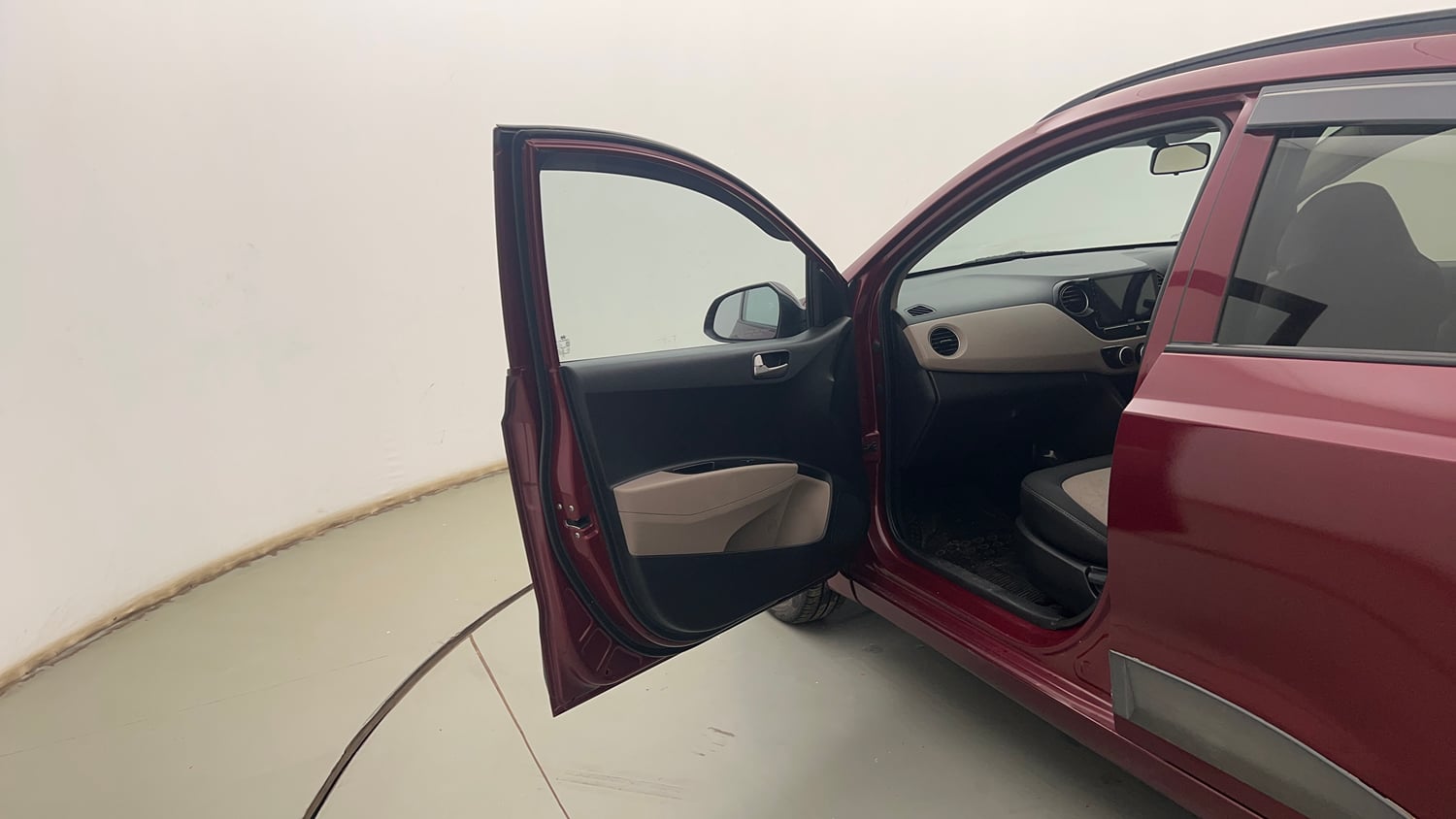 Used 2014 Hyundai Grand i10 Sportz 1.2 Kappa VTVT Petrol Manual interior LEFT FRONT DOOR OPEN VIEW