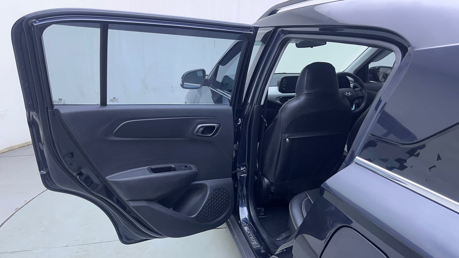 Used 2024 Hyundai Exter SX (O) 1.2 AMT Petrol Automatic interior LEFT REAR DOOR OPEN VIEW
