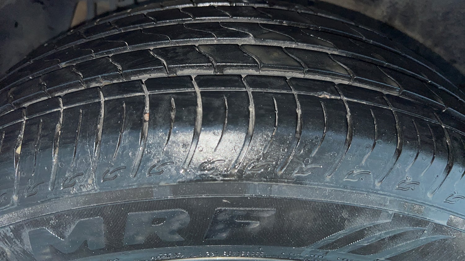 Used 2021 Tata Nexon XZA Plus Petrol Automatic tyres RIGHT REAR TYRE TREAD VIEW