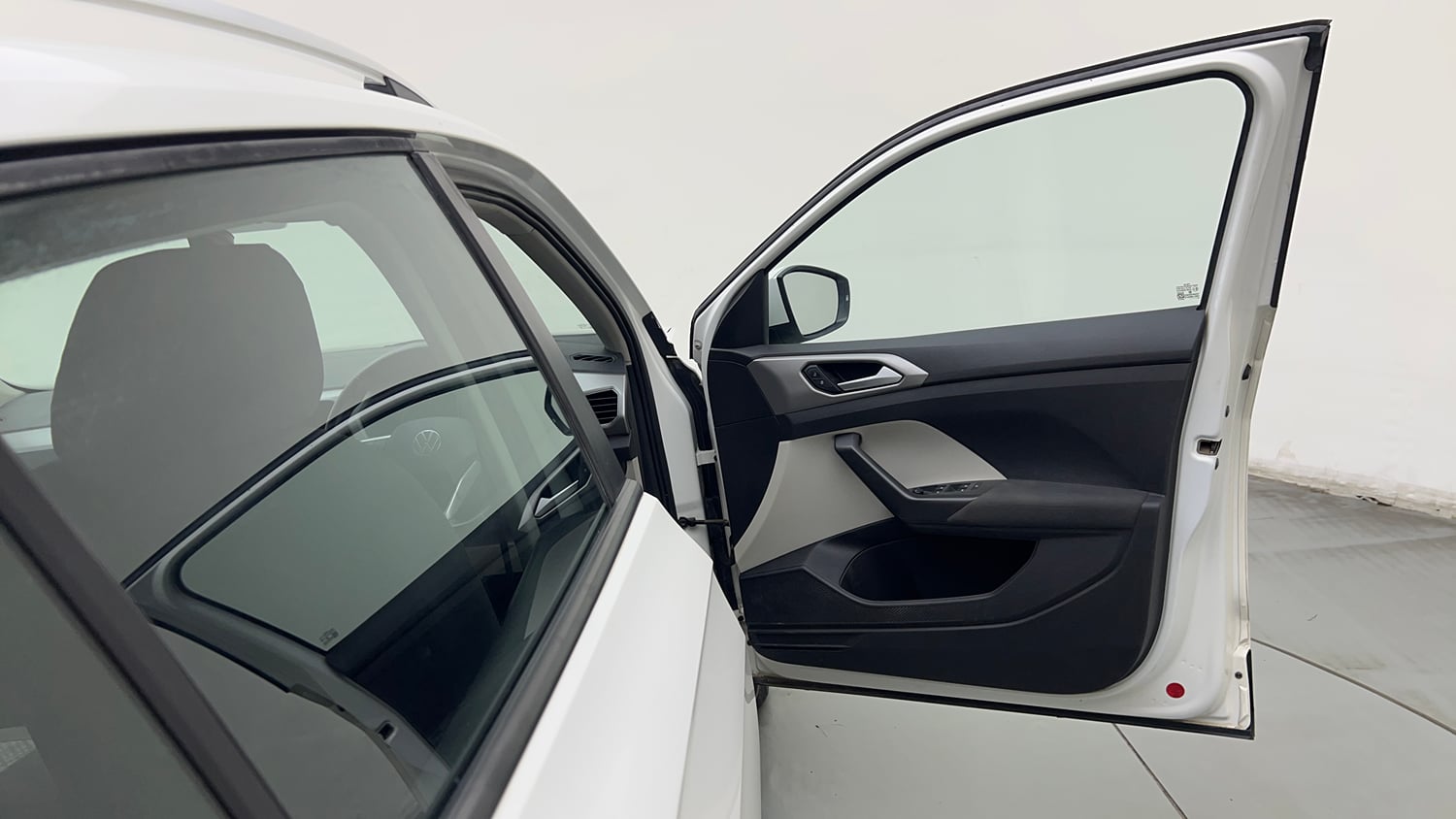 Used 2023 Volkswagen Taigun Highline 1.0 TSI MT Petrol Manual interior RIGHT FRONT DOOR OPEN VIEW