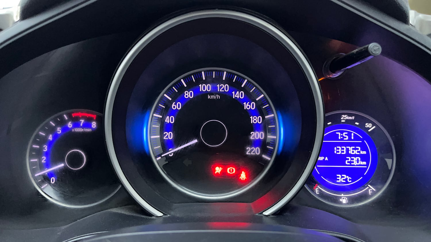 Used 2017 Honda Jazz V Petrol Petrol Manual interior CLUSTERMETER VIEW