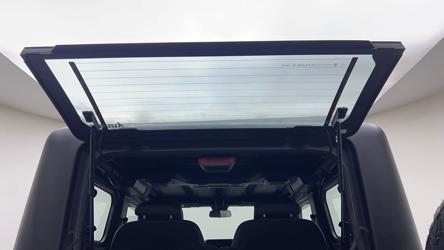 Used 2024 Mahindra Thar LX Hard Top Petrol AT RWD Petrol Automatic interior DICKY DOOR OPEN VIEW
