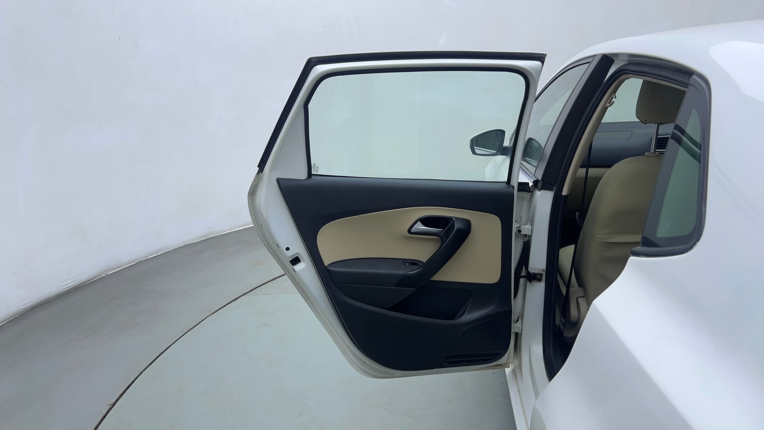 Used 2016 Volkswagen Polo Highline1.2L (P) Petrol Manual interior LEFT REAR DOOR OPEN VIEW