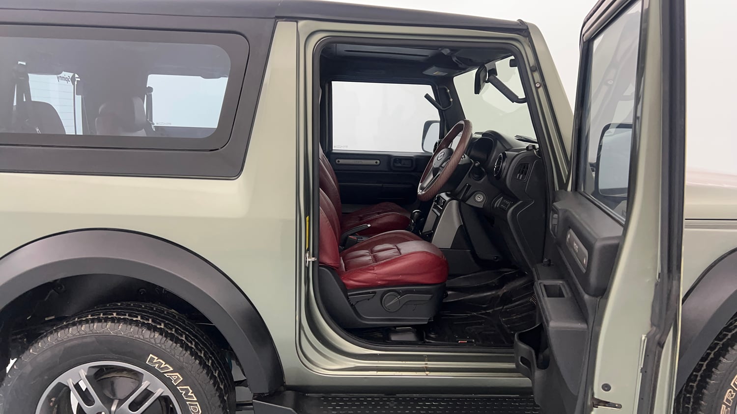 Used 2022 mahindra Thar LX Hard Top Diesel AT 4WD Diesel Automatic interior RIGHT SIDE FRONT DOOR CABIN VIEW