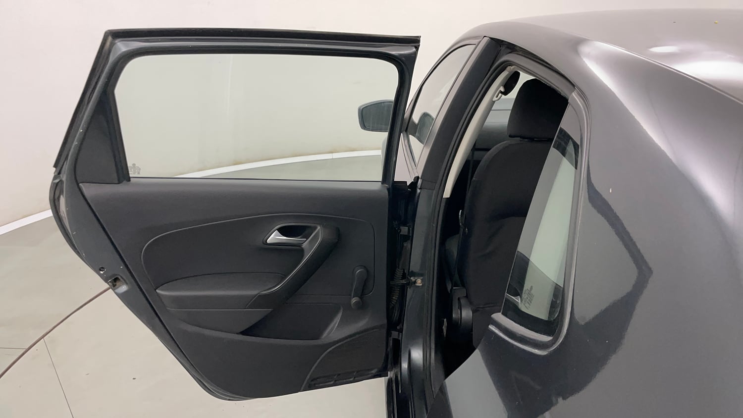 Used 2015 Volkswagen Polo Trendline 1.2L (P) Petrol Manual interior LEFT REAR DOOR OPEN VIEW