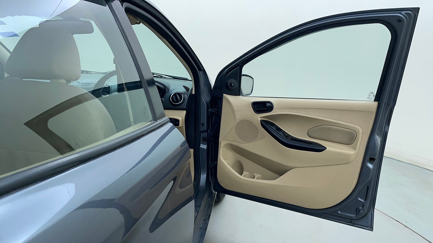 Used 2017 Ford Figo Aspire Titanium 1.2 Ti-VCT Petrol Manual interior RIGHT FRONT DOOR OPEN VIEW