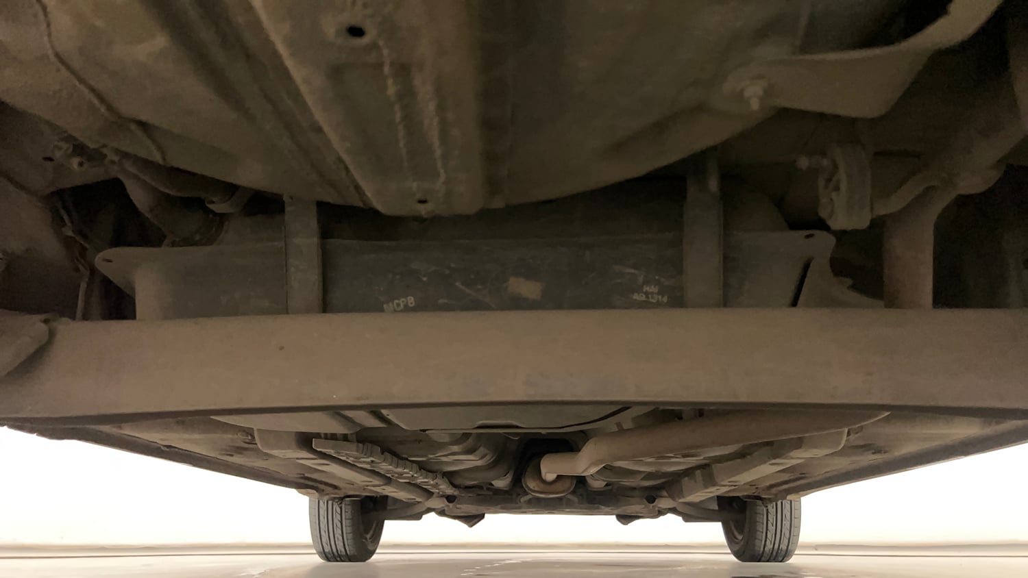 Used 2017 Hyundai Grand i10 Sportz 1.2 Kappa VTVT Petrol Manual extra REAR UNDERBODY VIEW (TAKEN FROM REAR)
