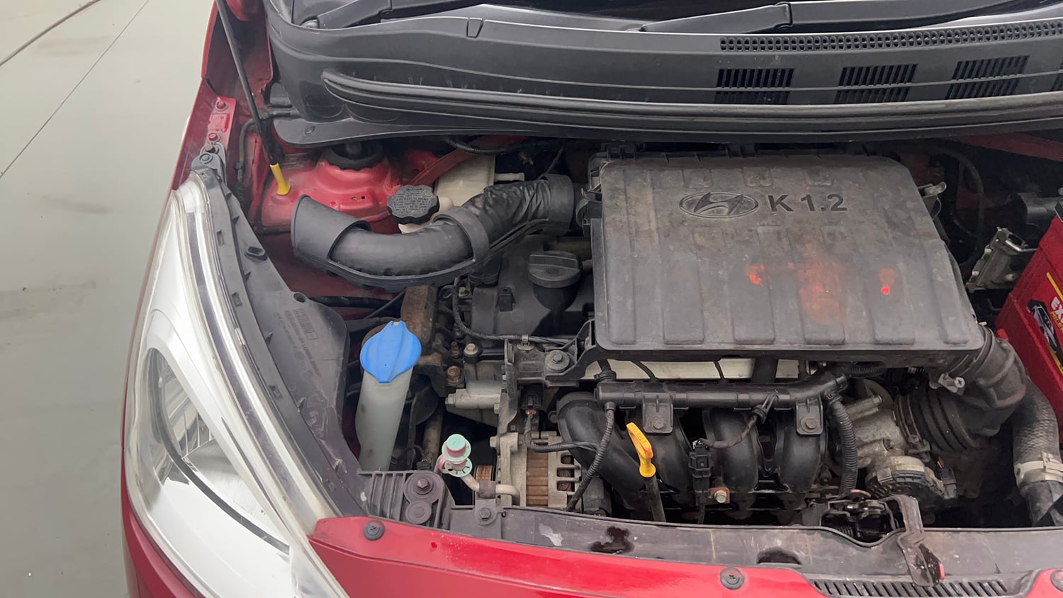 Used 2018 Hyundai Grand i10 Magna 1.2 Kappa VTVT Petrol Manual engine ENGINE RIGHT SIDE VIEW