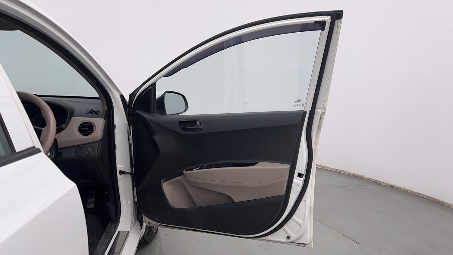 Used 2016 Hyundai Grand i10 Magna 1.2 Kappa VTVT Petrol Manual interior RIGHT FRONT DOOR OPEN VIEW