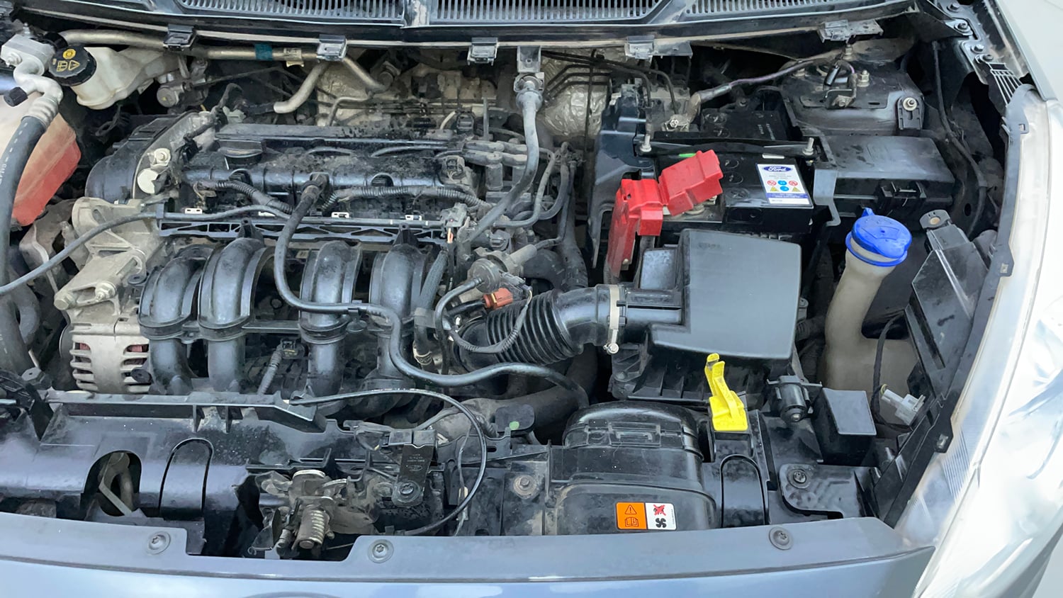 Used 2017 Ford Figo Aspire Titanium 1.2 Ti-VCT Petrol Manual engine ENGINE LEFT SIDE VIEW