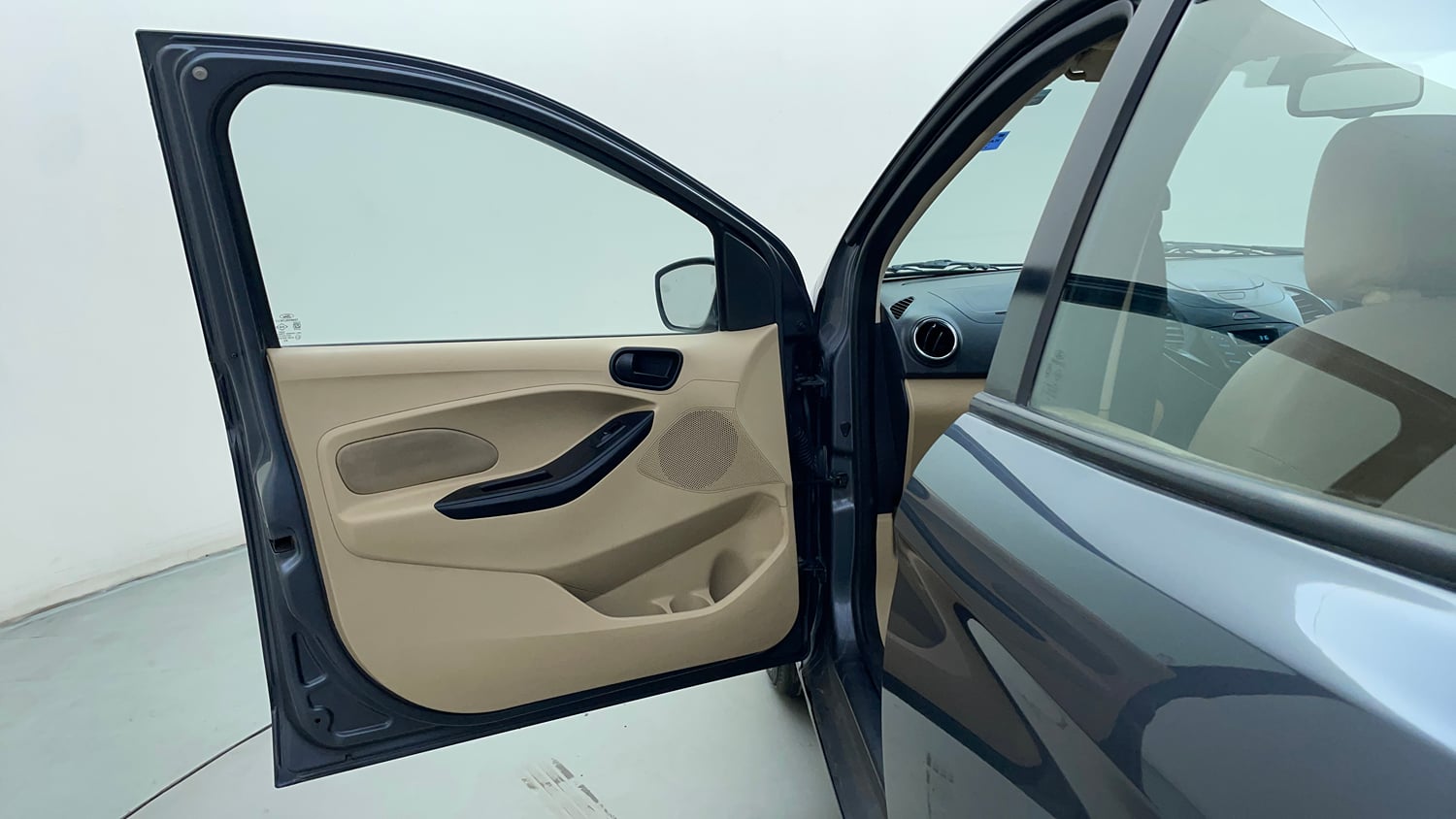 Used 2017 Ford Figo Aspire Titanium 1.2 Ti-VCT Petrol Manual interior LEFT FRONT DOOR OPEN VIEW