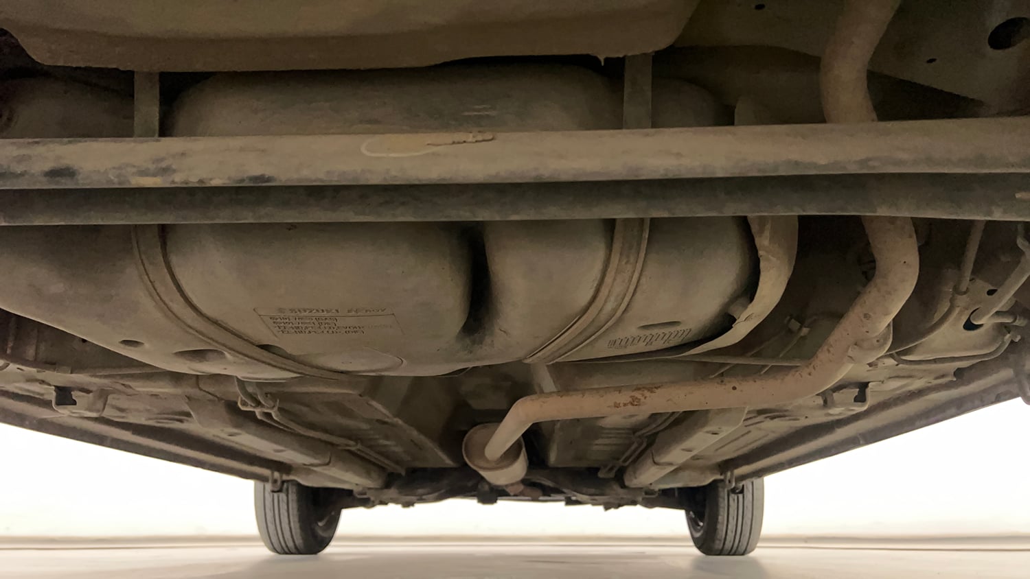 Used 2014 Maruti Suzuki Celerio VXi AMT Petrol Automatic extra REAR UNDERBODY VIEW (TAKEN FROM REAR)