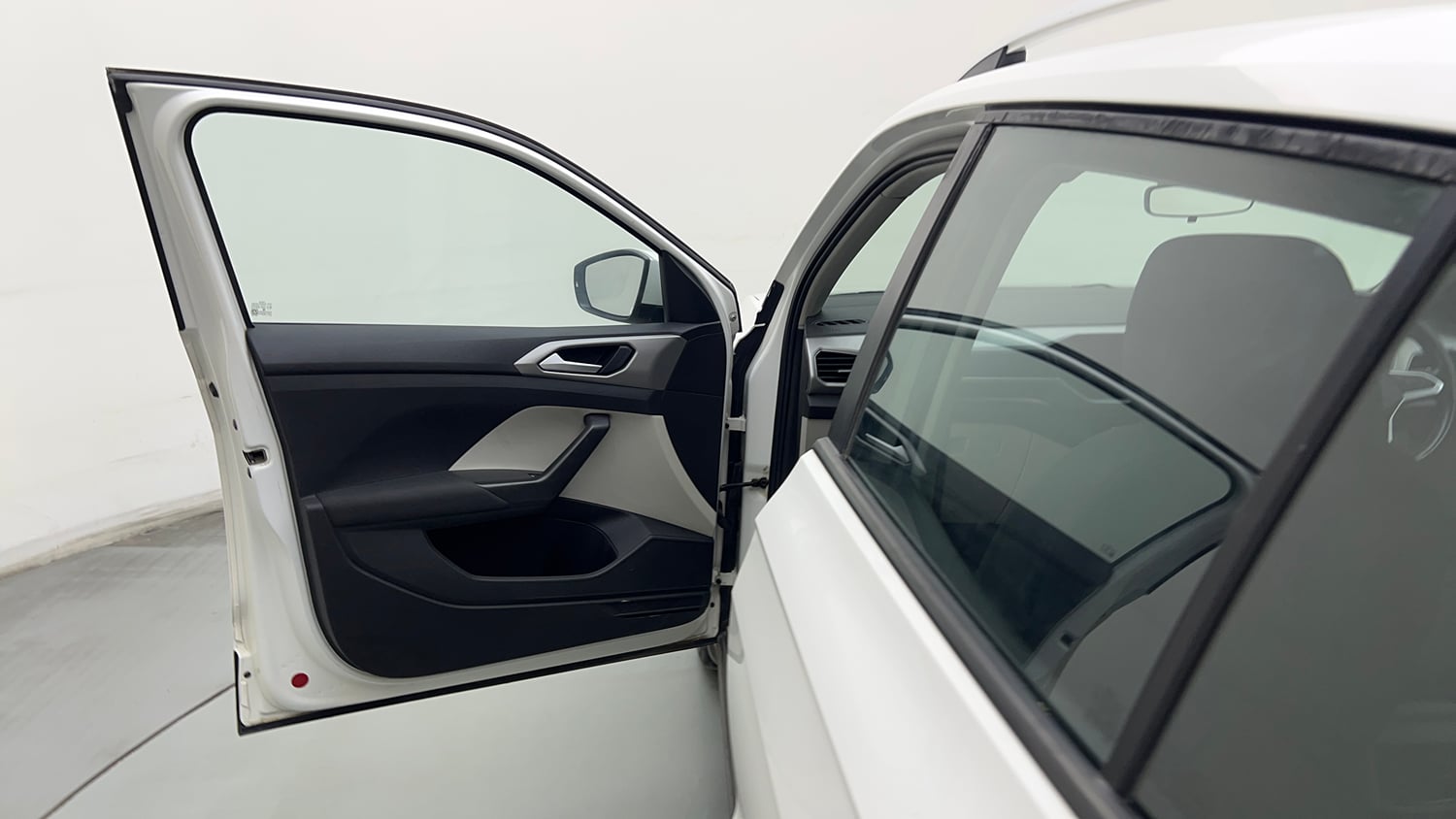 Used 2023 Volkswagen Taigun Highline 1.0 TSI MT Petrol Manual interior LEFT FRONT DOOR OPEN VIEW