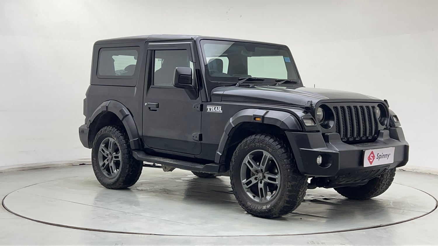 Used 2024 Mahindra Thar LX Hard Top Petrol AT RWD Petrol Automatic exterior RIGHT FRONT CORNER VIEW