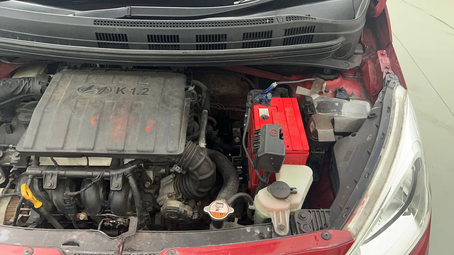 Used 2018 Hyundai Grand i10 Magna 1.2 Kappa VTVT Petrol Manual engine ENGINE LEFT SIDE VIEW