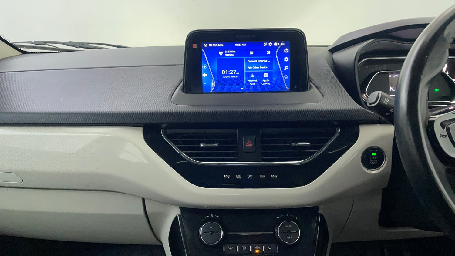 Used 2022 Tata Nexon XZA Plus (O) Petrol Automatic interior MUSIC SYSTEM & AC CONTROL VIEW