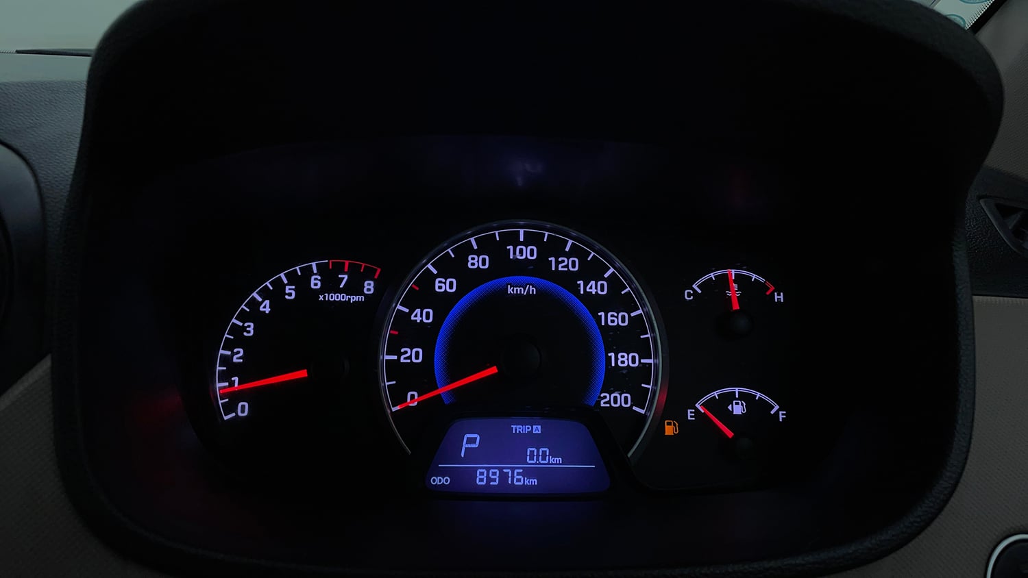 Used 2016 Hyundai Grand i10 Asta AT 1.2 Kappa VTVT Petrol Automatic interior CLUSTERMETER VIEW