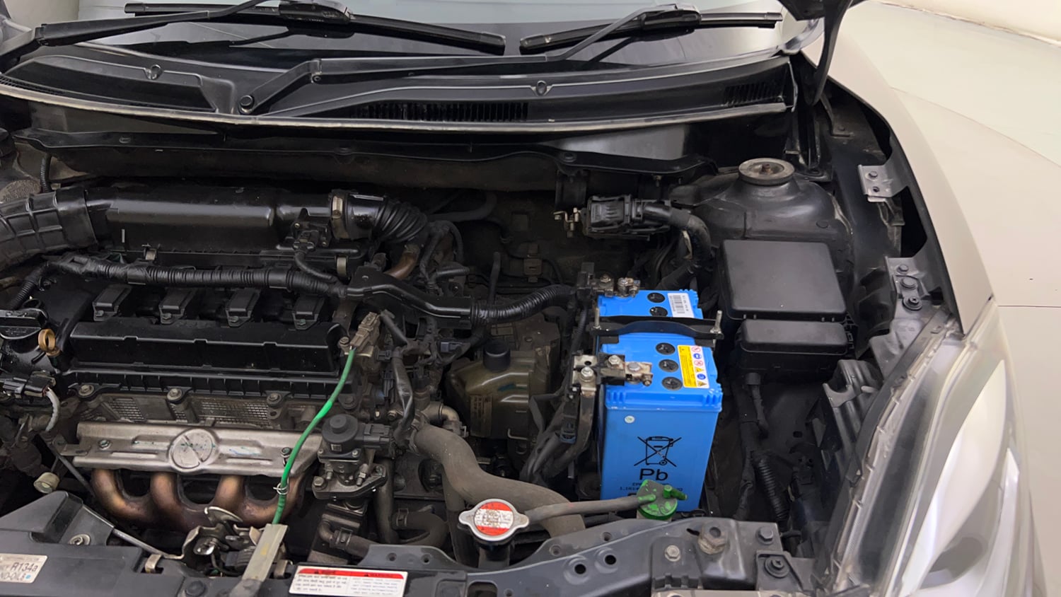Used 2022 Maruti Suzuki Dzire ZXi Plus AGS Petrol Automatic engine ENGINE LEFT SIDE HINGE & APRON VIEW