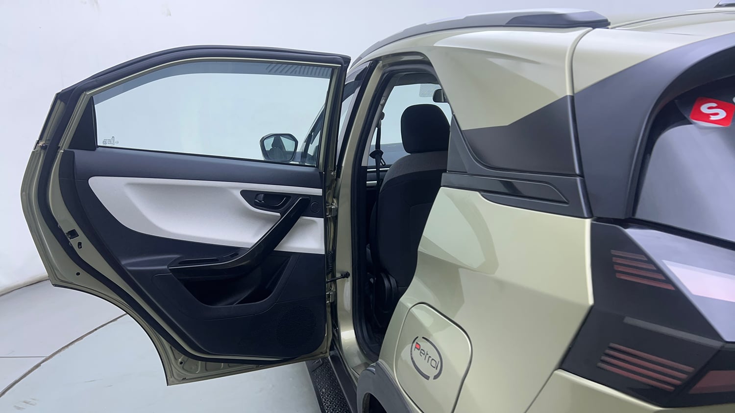Used 2025 Tata Nexon Creative 1.2 Revotron Petrol 6MT Petrol Manual interior LEFT REAR DOOR OPEN VIEW