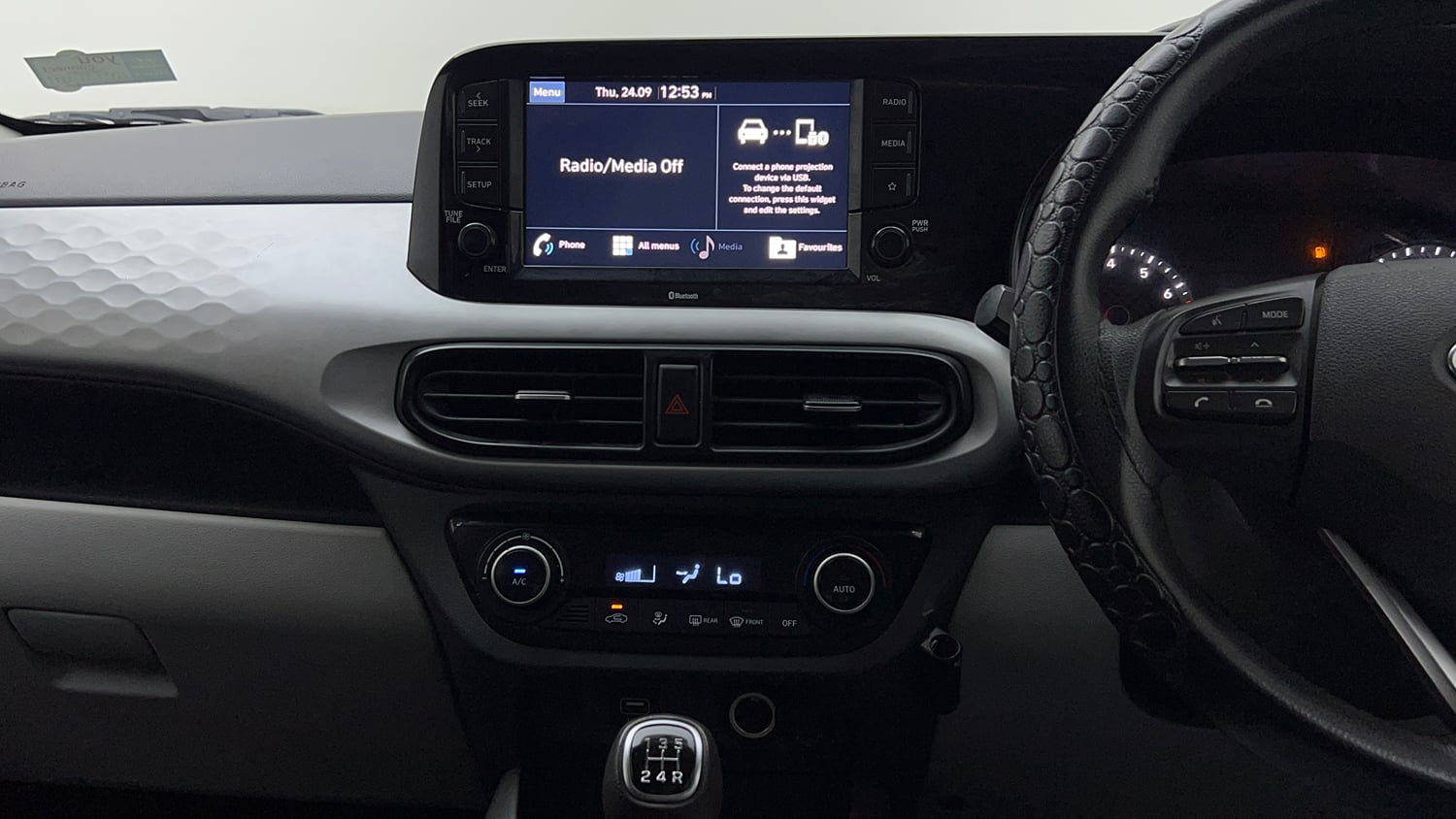 Used 2022 Hyundai Grand i10 Nios Sportz 1.2 Kappa VTVT CNG Cng Manual interior MUSIC SYSTEM & AC CONTROL VIEW
