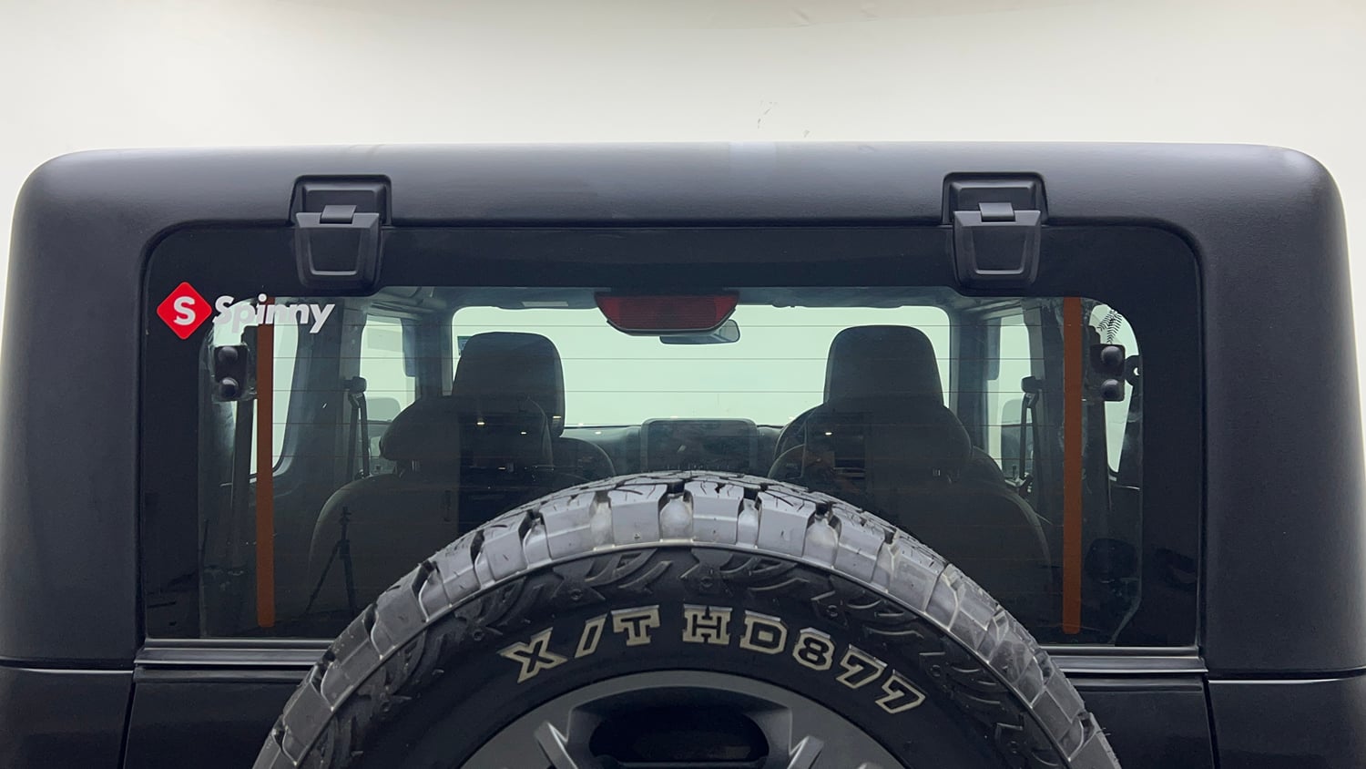 Used 2024 Mahindra Thar LX Hard Top Petrol AT RWD Petrol Automatic exterior BACK WINDSHIELD VIEW