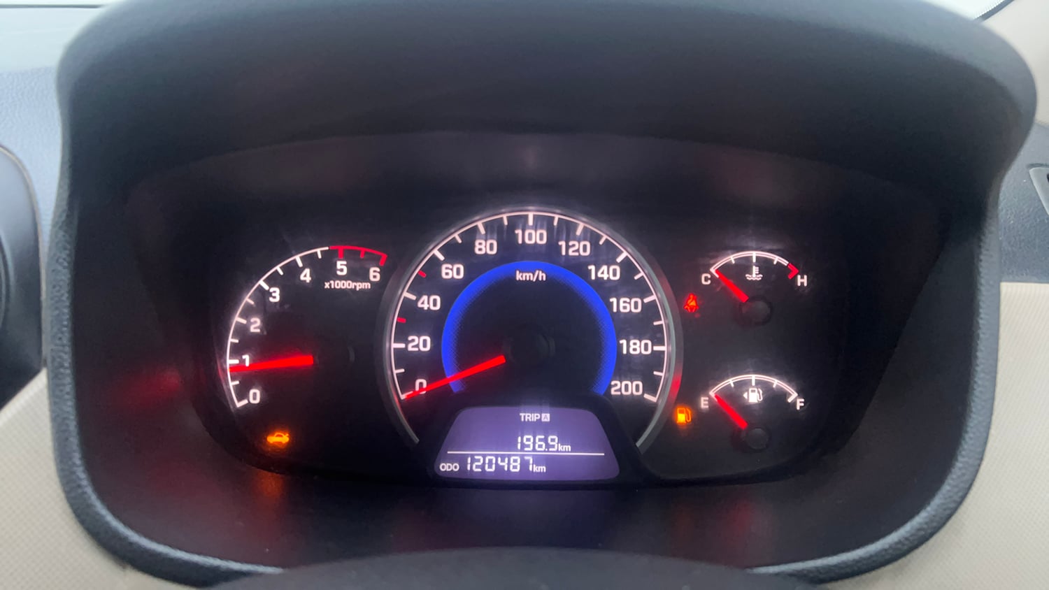 Used 2019 Hyundai Grand i10 Sportz U2 1.2 CRDi Diesel Manual interior CLUSTERMETER VIEW