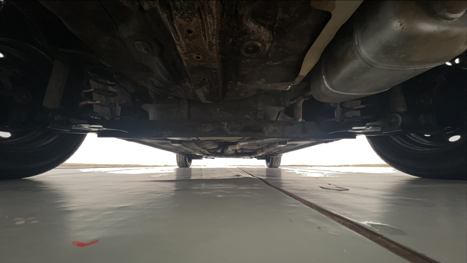 Used 2018 Hyundai Grand i10 Magna 1.2 Kappa VTVT Petrol Manual extra REAR UNDERBODY VIEW (TAKEN FROM REAR)