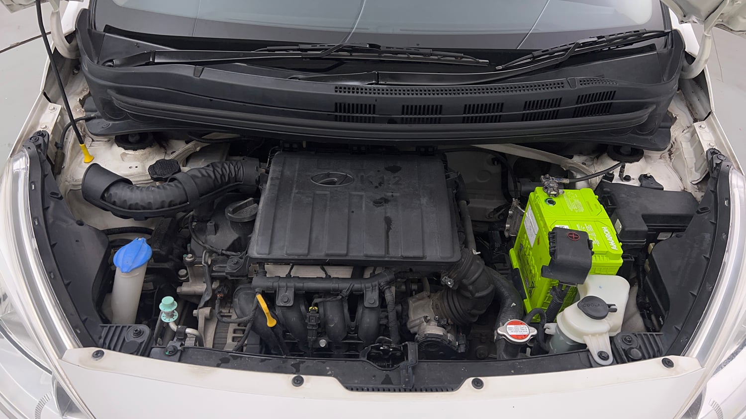 Used 2016 Hyundai Grand i10 Magna 1.2 Kappa VTVT Petrol Manual engine ENGINE & BONNET OPEN FRONT VIEW