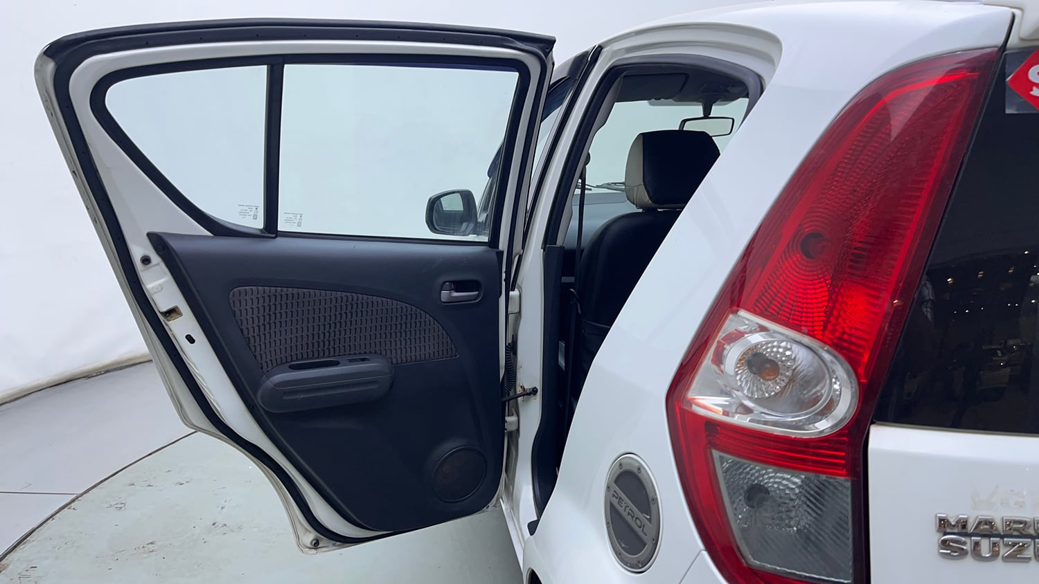 Used 2013 Maruti Suzuki Ritz Vxi BS-IV Petrol Manual interior LEFT REAR DOOR OPEN VIEW