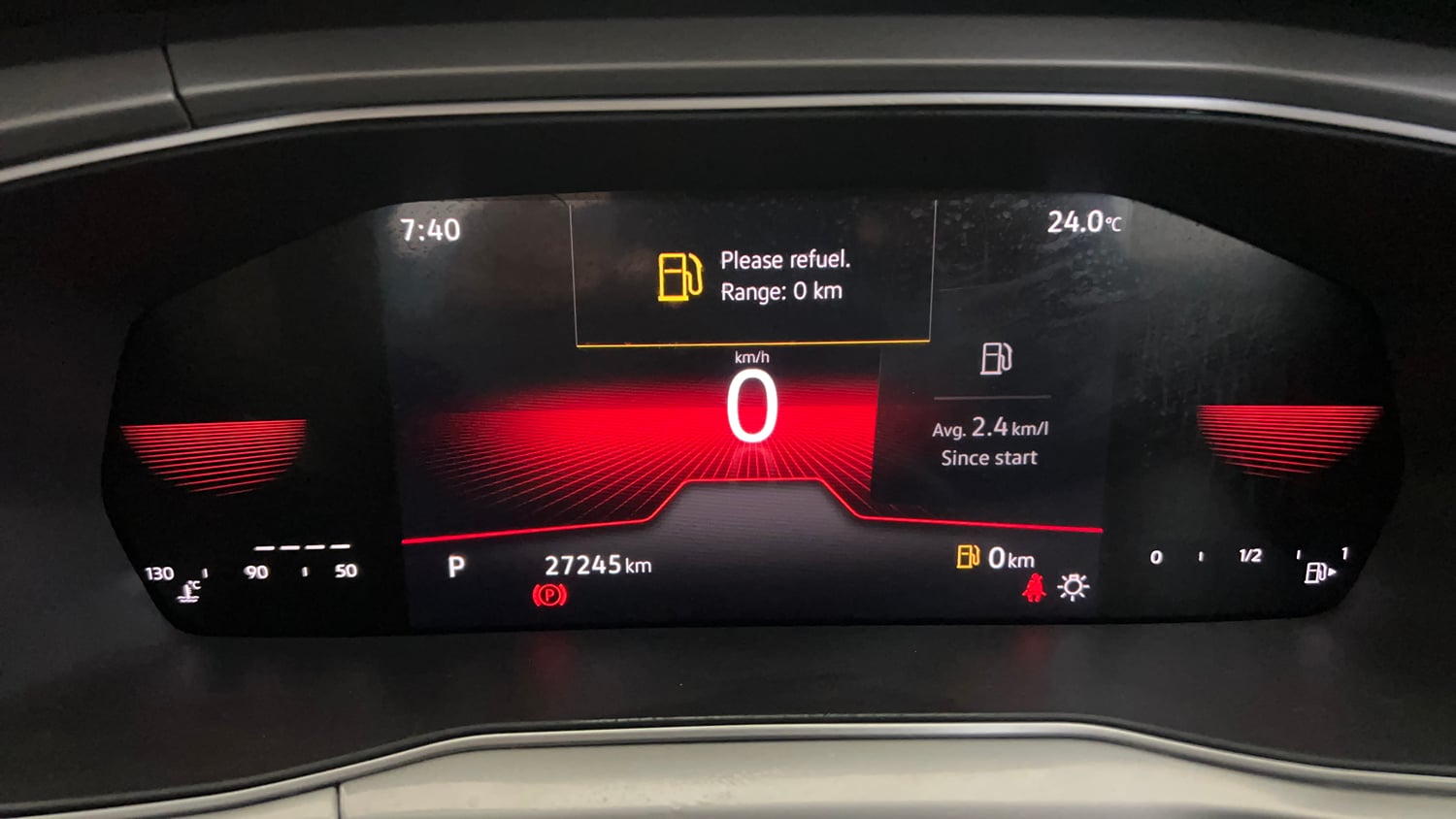 Used 2023 Volkswagen Taigun GT Plus 1.5 TSI DSG Petrol Automatic interior CLUSTERMETER VIEW