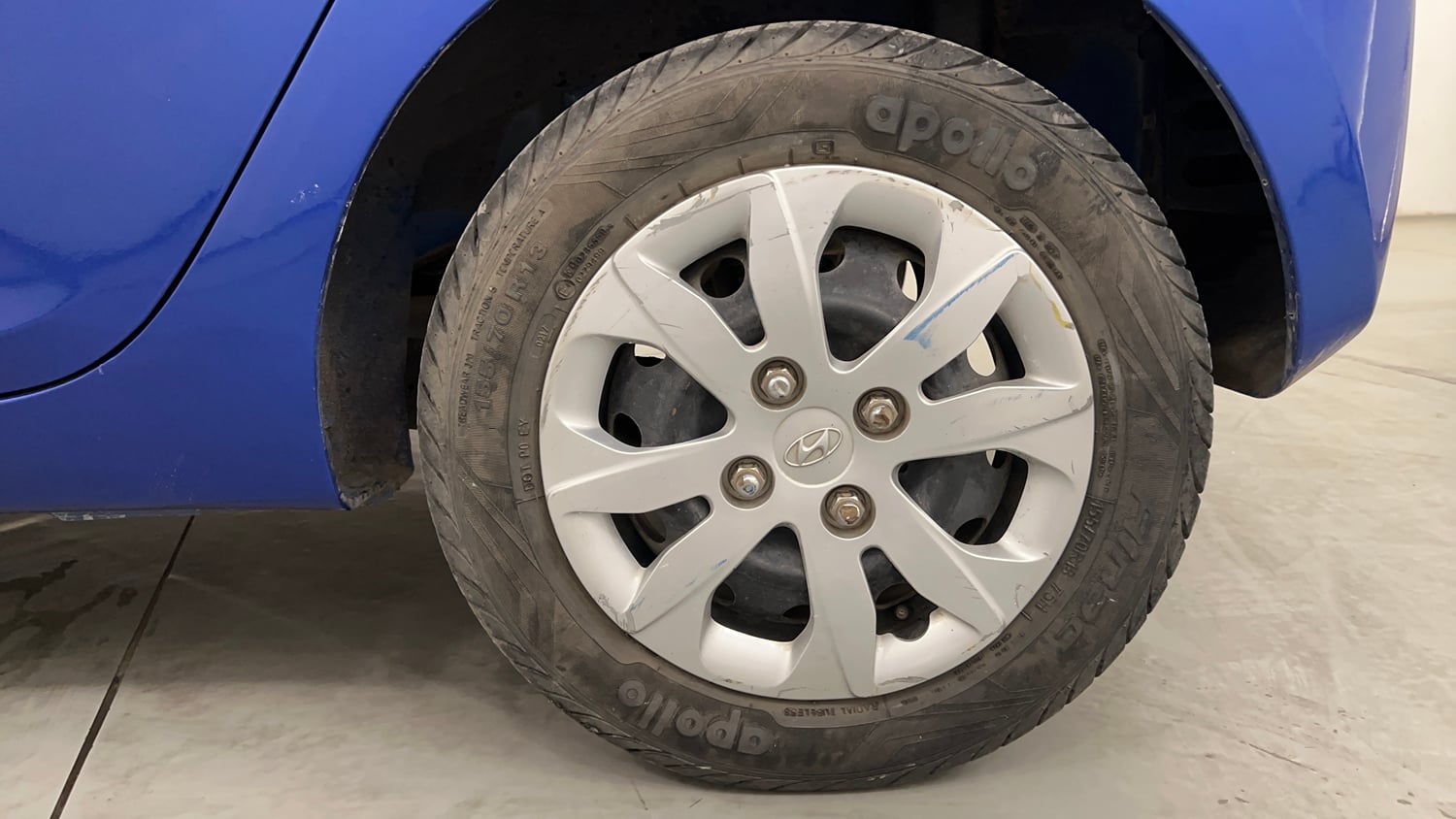 Used 2017 hyundai Eon Magna+ (O) Petrol Manual tyres LEFT REAR TYRE RIM VIEW