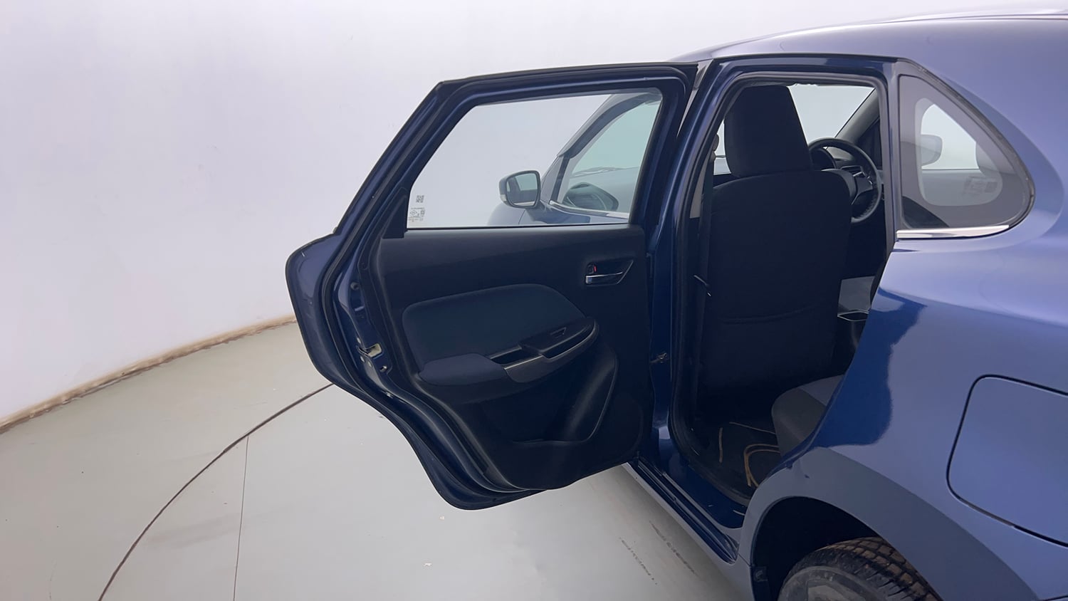 Used 2021 Maruti Suzuki Baleno Delta Petrol Manual interior LEFT REAR DOOR OPEN VIEW