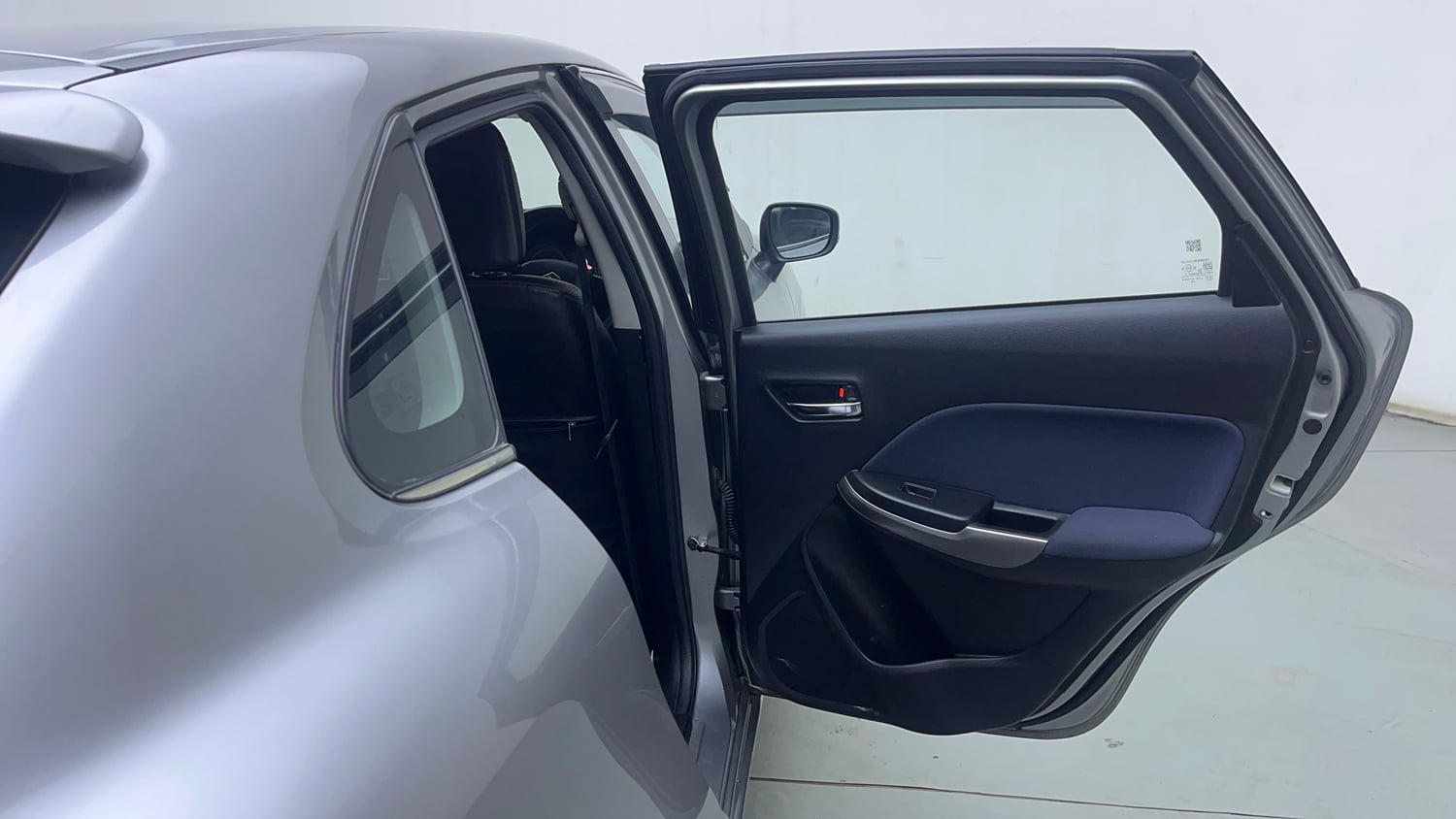 Used 2021 Maruti Suzuki Baleno Zeta Petrol Manual interior RIGHT REAR DOOR OPEN VIEW