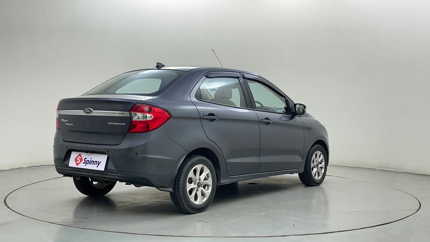 Used 2017 Ford Figo Aspire Titanium 1.2 Ti-VCT Petrol Manual exterior RIGHT REAR CORNER VIEW