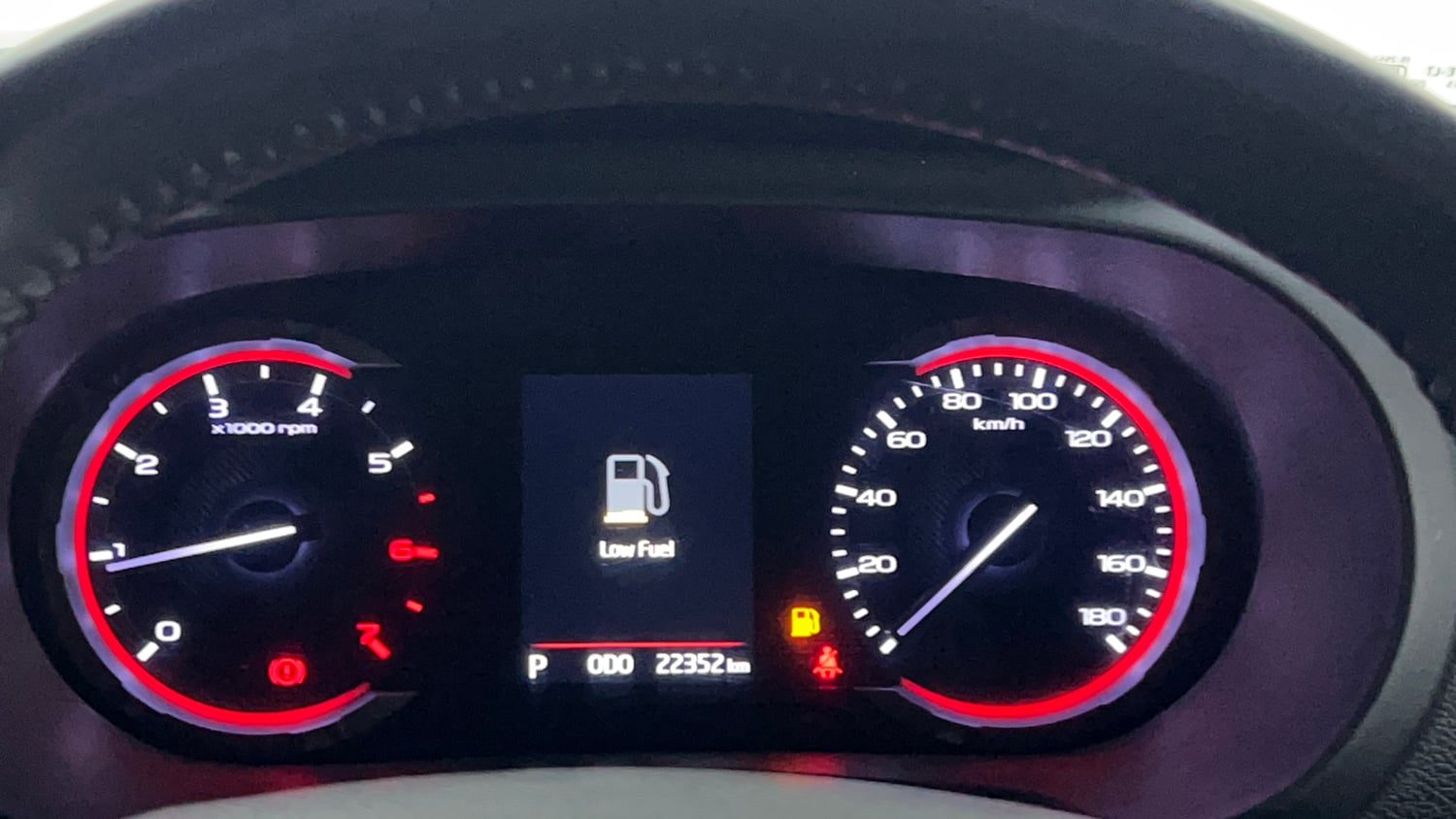 Used 2024 Mahindra Thar LX Hard Top Petrol AT RWD Petrol Automatic interior CLUSTERMETER VIEW