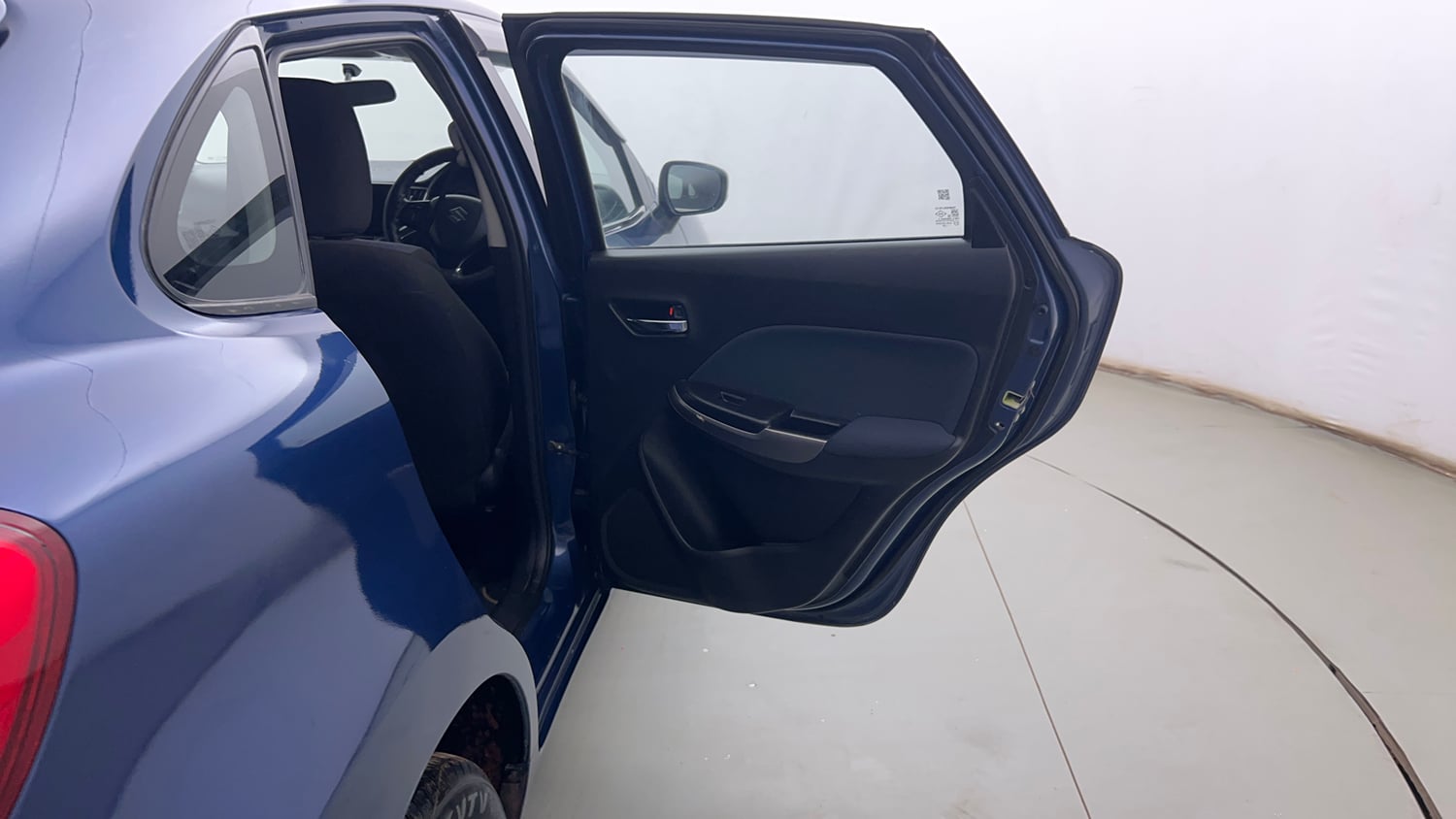Used 2021 Maruti Suzuki Baleno Delta Petrol Manual interior RIGHT REAR DOOR OPEN VIEW