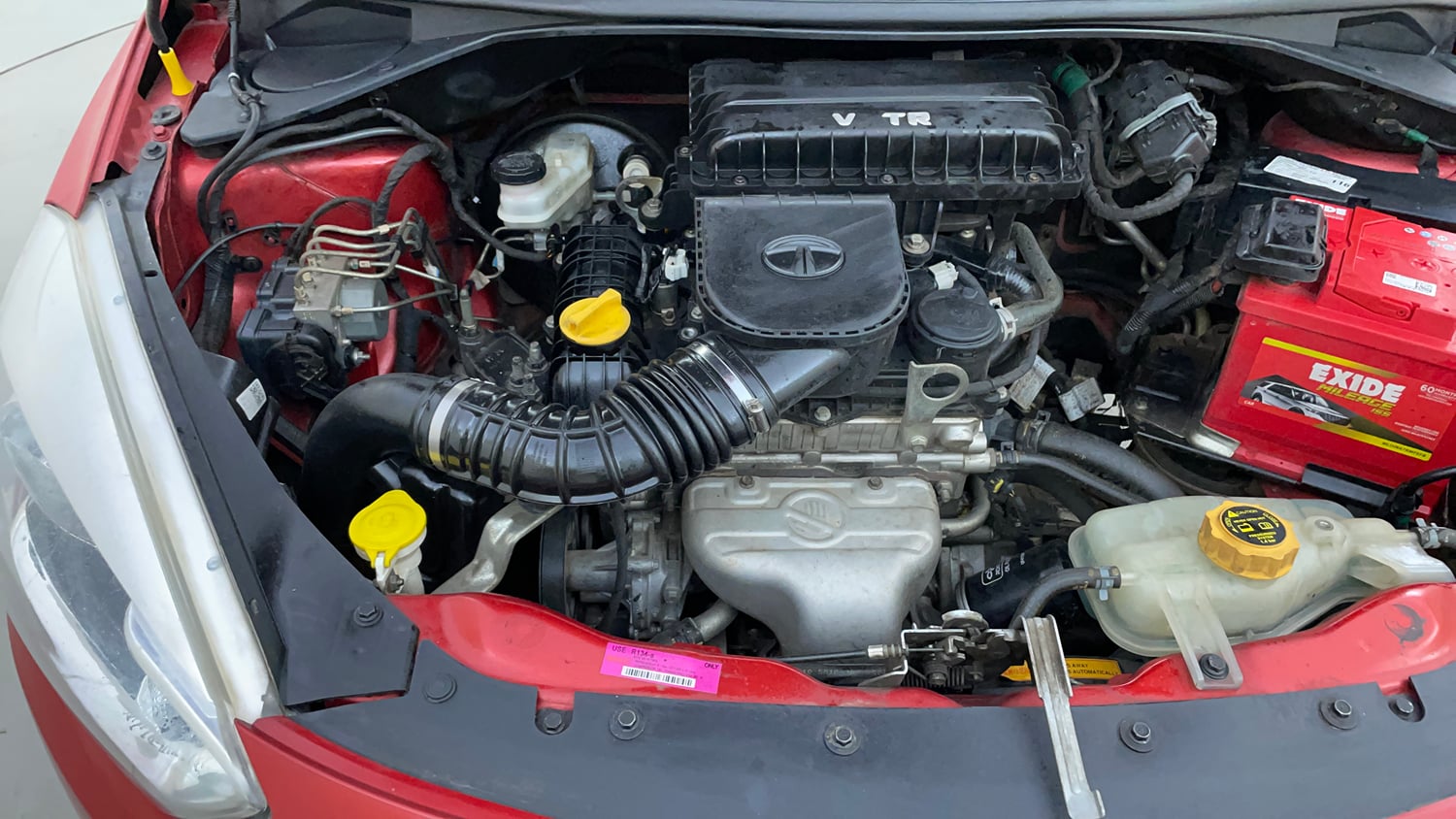 Used 2017 Tata Tiago Revotron XZ Petrol Manual engine ENGINE RIGHT SIDE VIEW