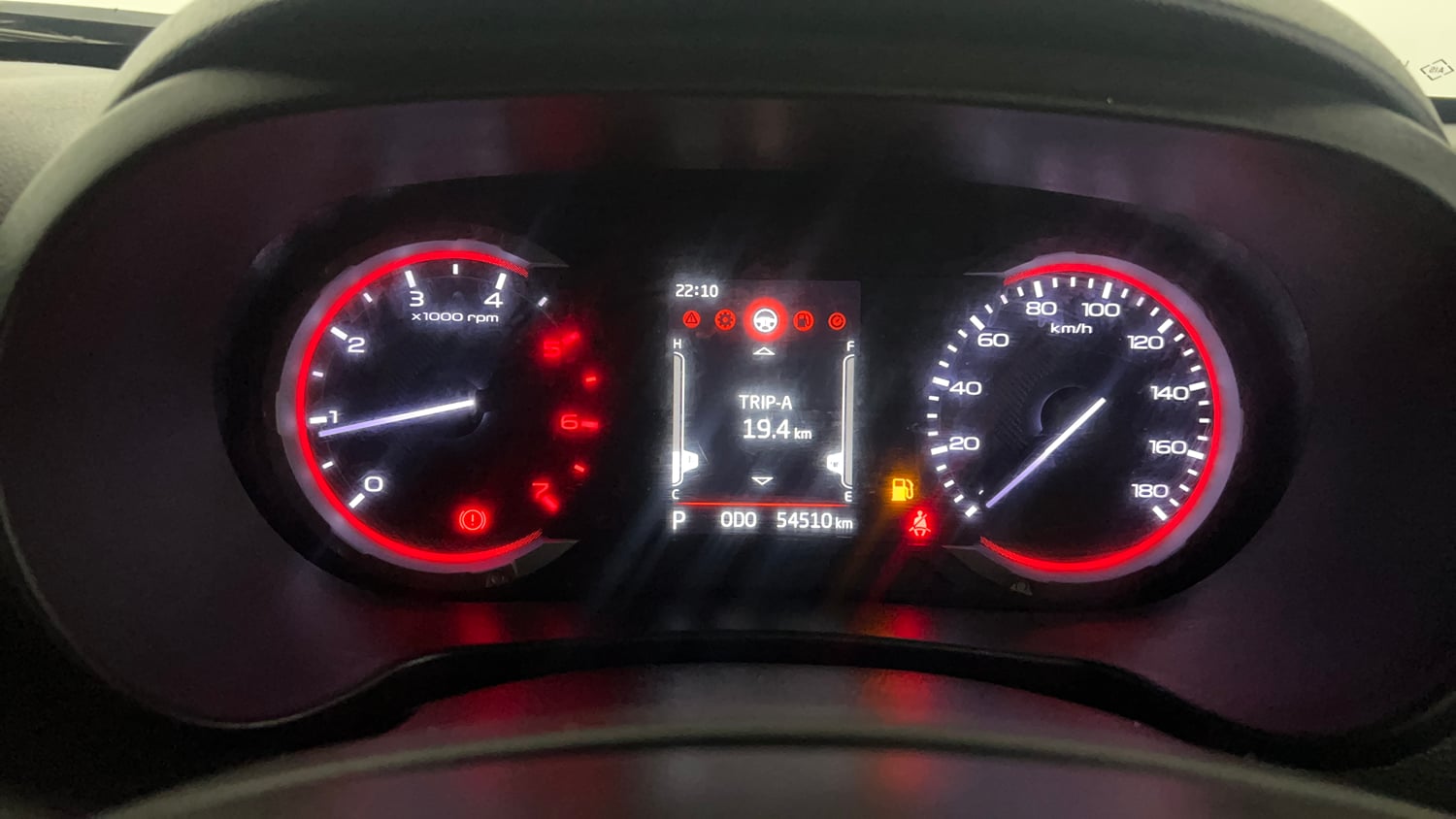 Used 2022 mahindra Thar LX Hard Top Diesel AT 4WD Diesel Automatic interior CLUSTERMETER VIEW