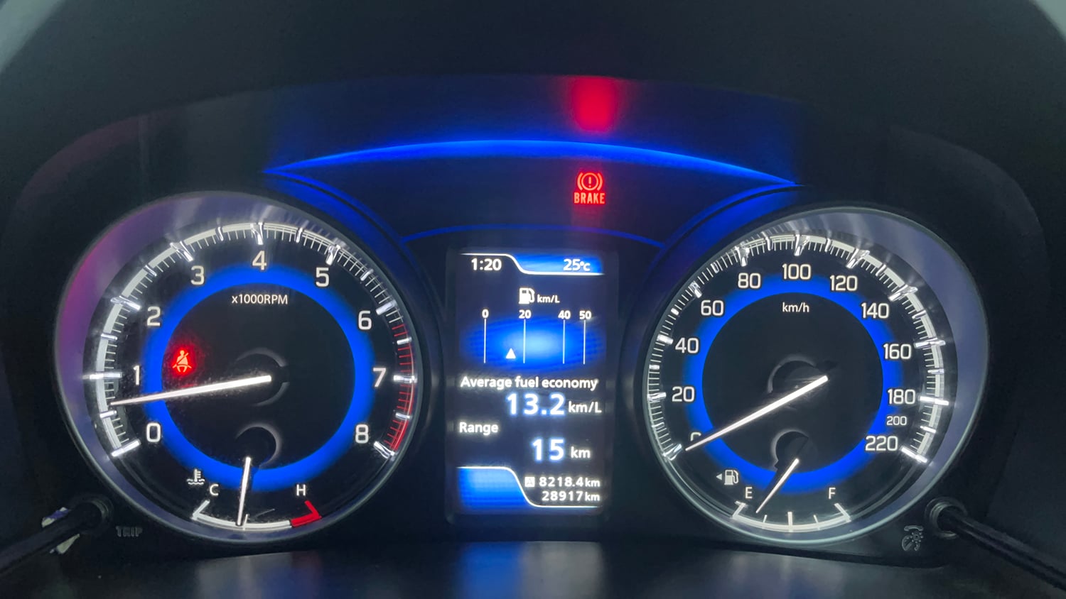 Used 2021 Maruti Suzuki Baleno Zeta Petrol Manual interior CLUSTERMETER VIEW