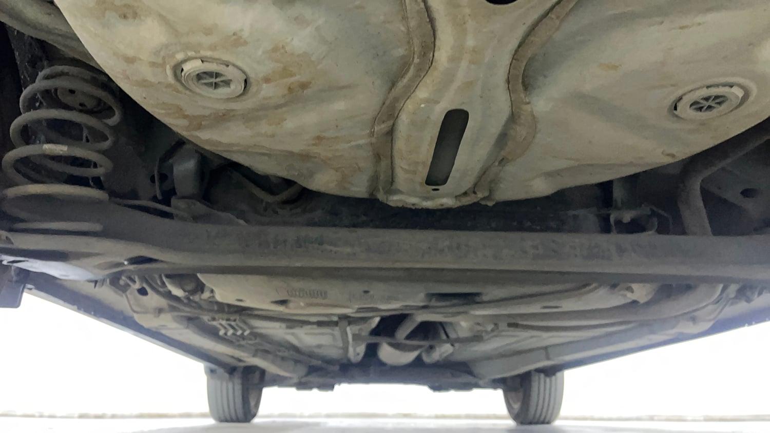 Used 2021 Maruti Suzuki Baleno Zeta Petrol Manual extra REAR UNDERBODY VIEW (TAKEN FROM REAR)