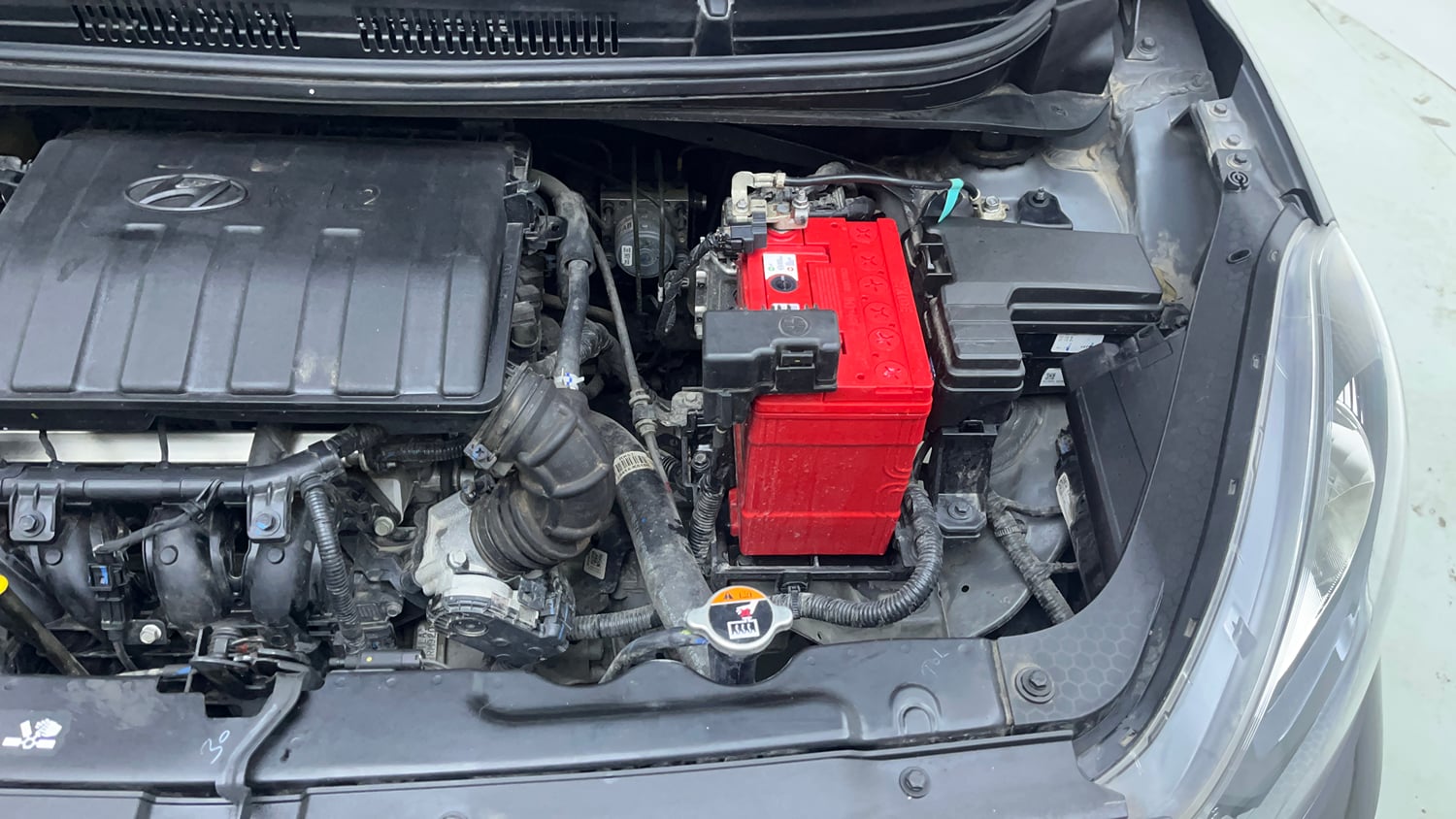 Used 2024 Hyundai Grand i10 Nios Magna 1.2 Kappa Petrol Manual engine ENGINE LEFT SIDE VIEW
