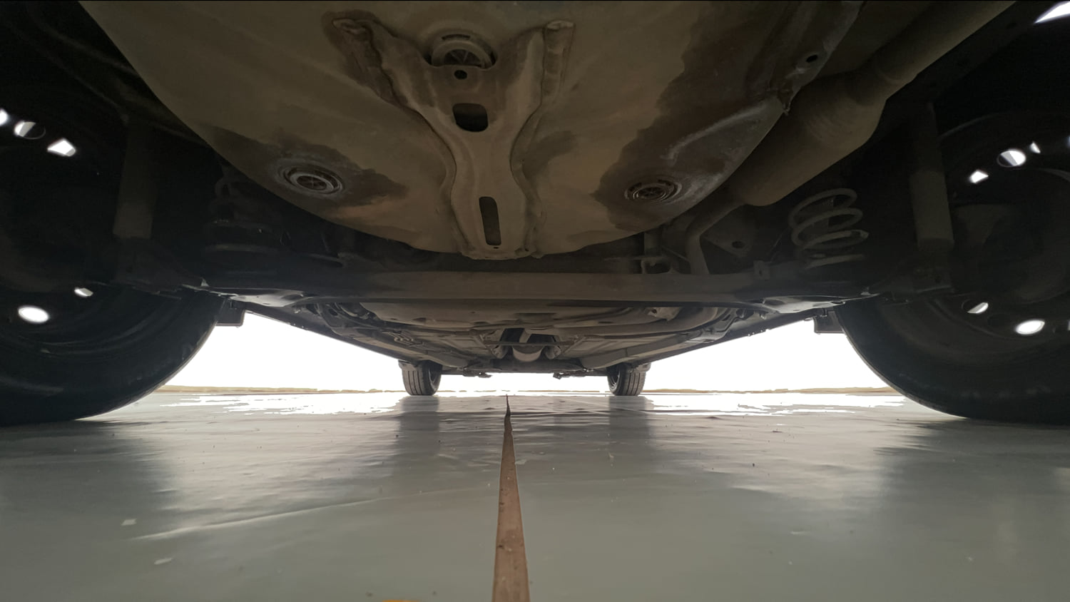 Used 2021 Maruti Suzuki Baleno Delta Petrol Manual extra REAR UNDERBODY VIEW (TAKEN FROM REAR)