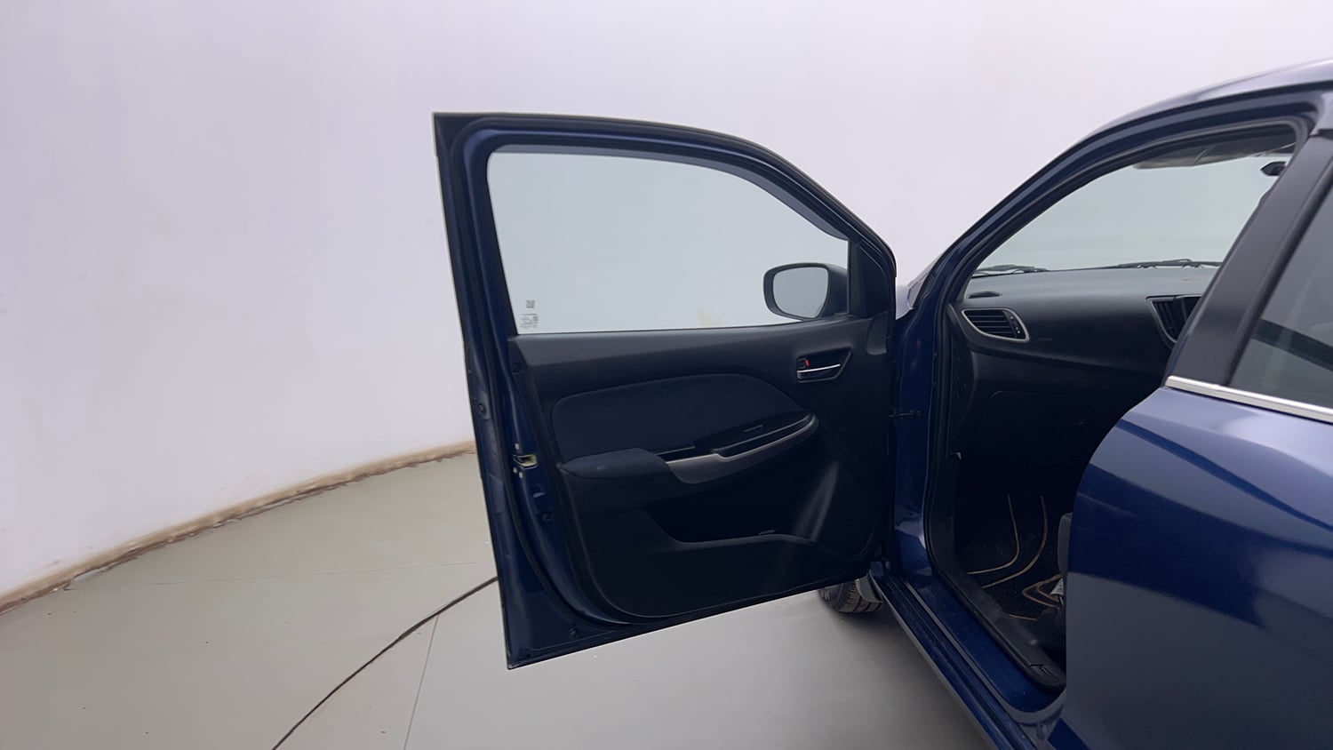 Used 2021 Maruti Suzuki Baleno Delta Petrol Manual interior LEFT FRONT DOOR OPEN VIEW