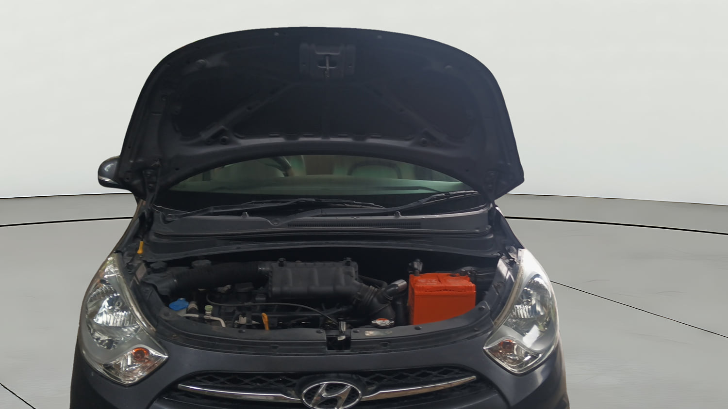 Used 2012 Hyundai i10 Sportz 1.2 Kappa2 Petrol Manual engine ENGINE & BONNET OPEN FRONT VIEW