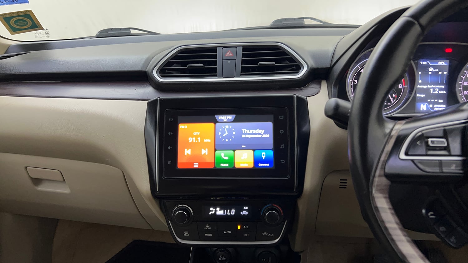 Used 2022 Maruti Suzuki Dzire ZXi Plus AGS Petrol Automatic top_features Touch screen infotainment system