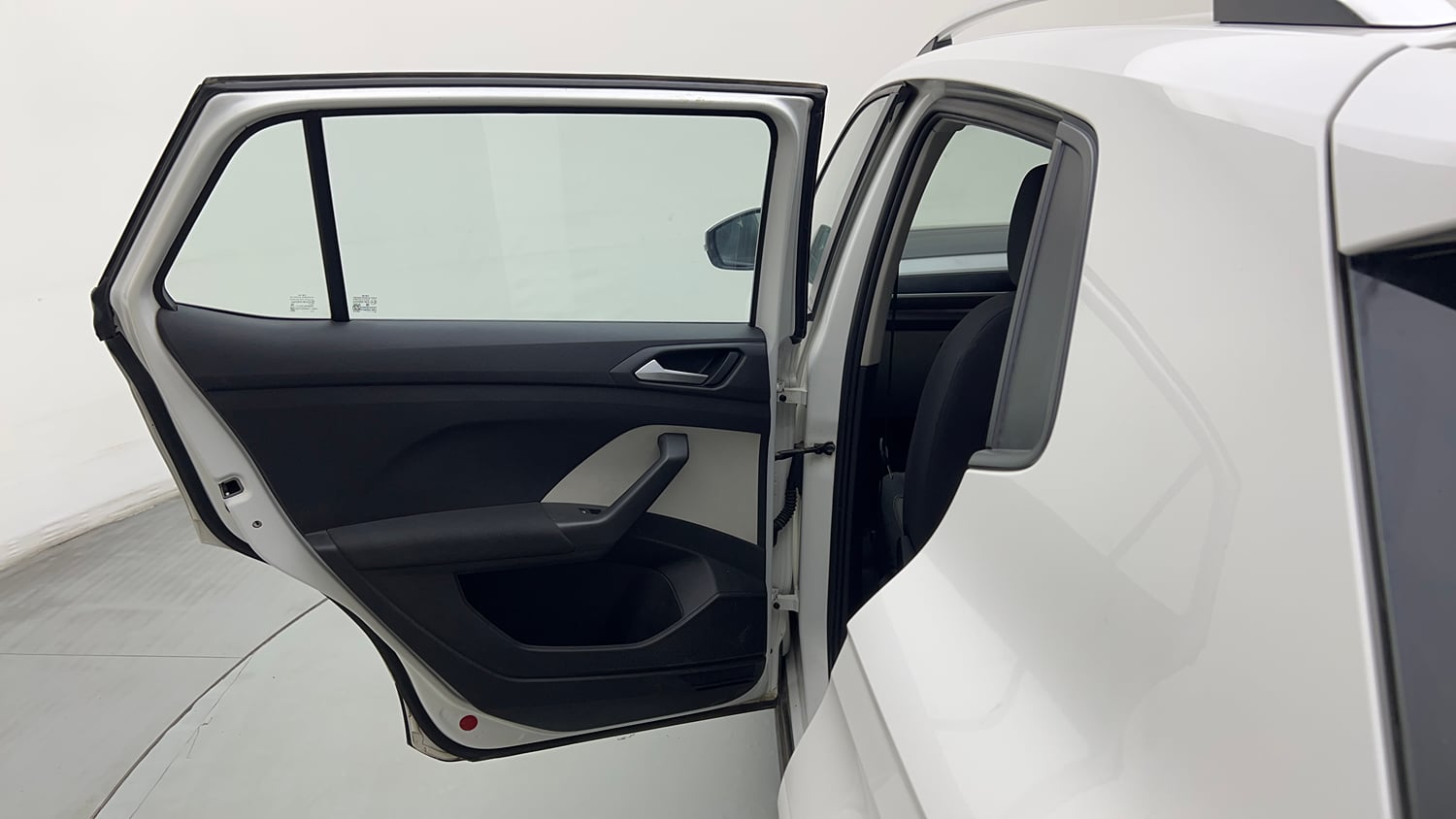 Used 2023 Volkswagen Taigun Highline 1.0 TSI MT Petrol Manual interior LEFT REAR DOOR OPEN VIEW